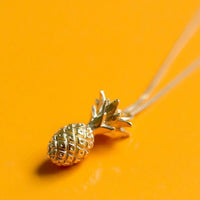 Lee Renee Miami Pineapple Necklace in Gold / Silver - Large