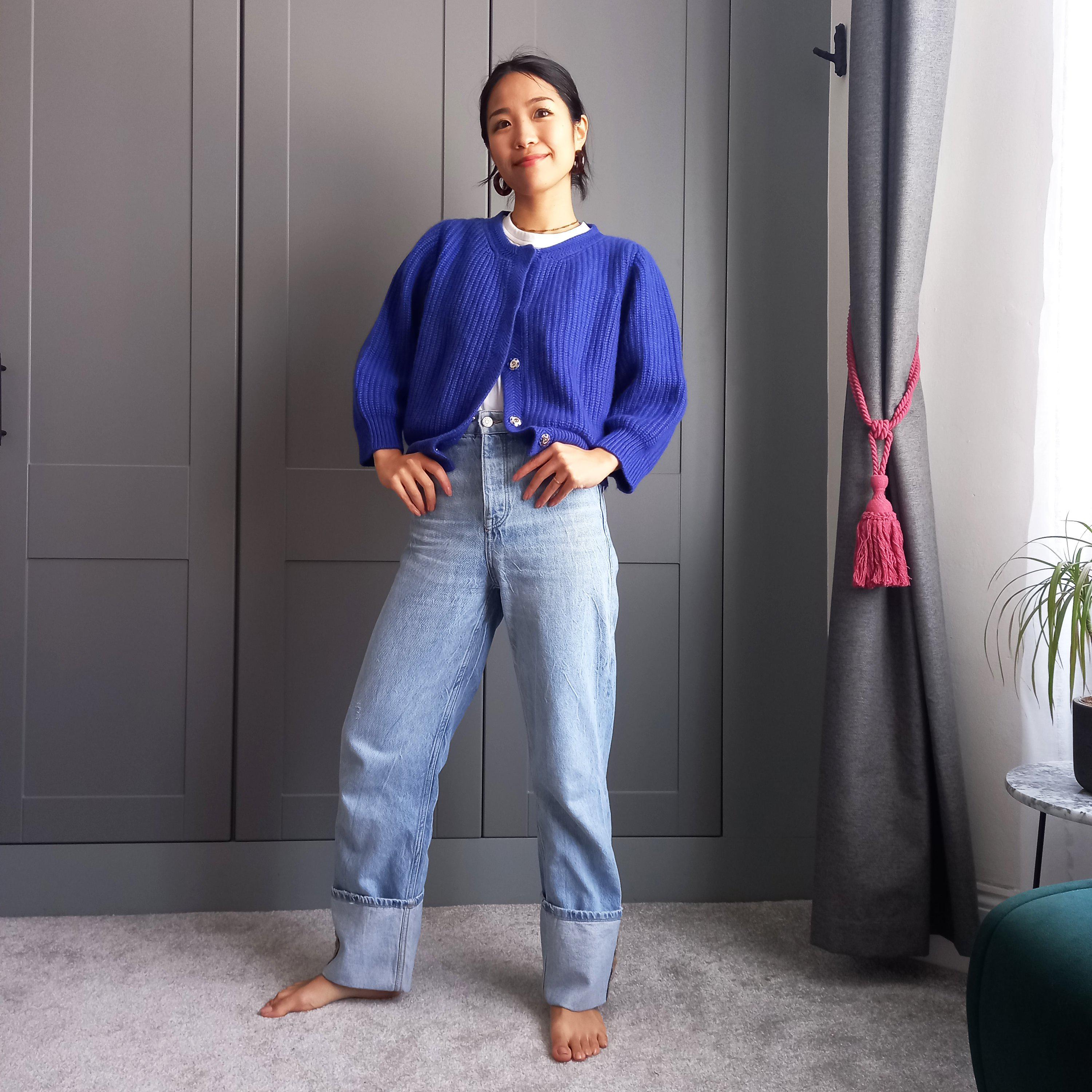 公式オンライン CristaSeya BLESS DENIM KNIT CARDIGN - トップス