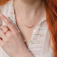 Cherry Blossom Branch Necklace – Silver/Gold/Rose Gold — Lee Renee