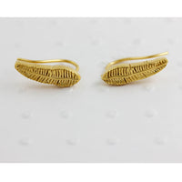 Banana Leaf Earrings - single- Silver/Gold  — Lee Renee