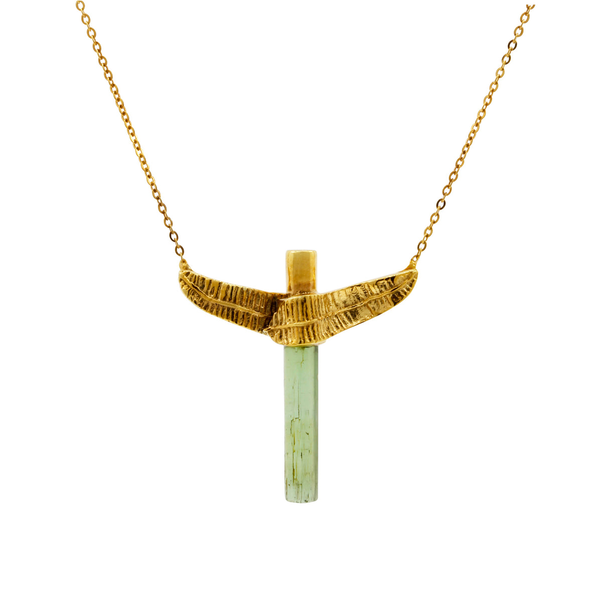 Banana Leaf Tourmaline Necklace — Lee Renee