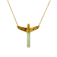 Banana Leaf Tourmaline Necklace — Lee Renee