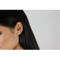 Banana Leaf Earrings - single- Silver/Gold  — Lee Renee