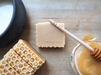 myrtle and soap honey pot soap bar.