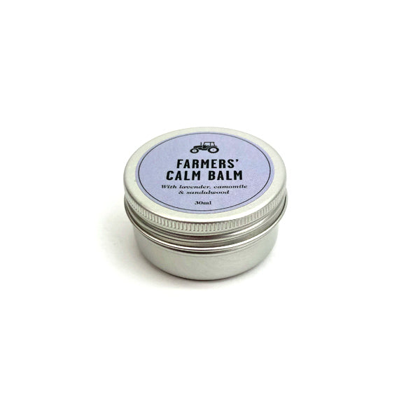 Aluminium tin of Welsh lavender Calm Balm by Farmers brand 