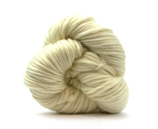 Off white undyed merino chunky wool rolled hank from marmalade