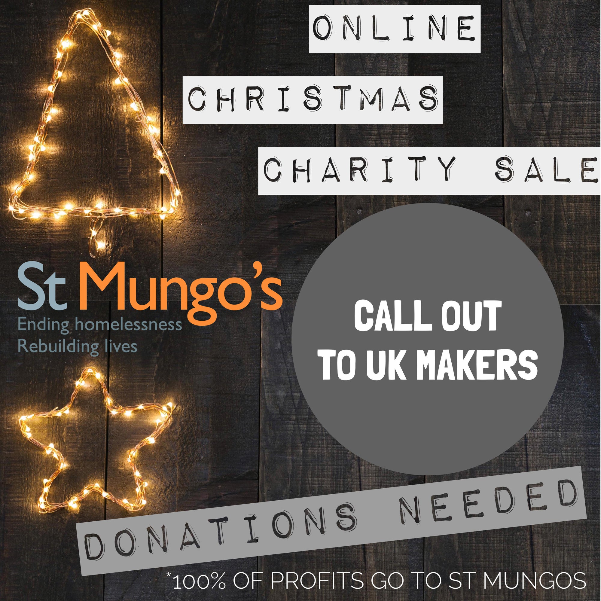 Online Christmas Charity Sale in Aid of St Mungos -Donations Needed
