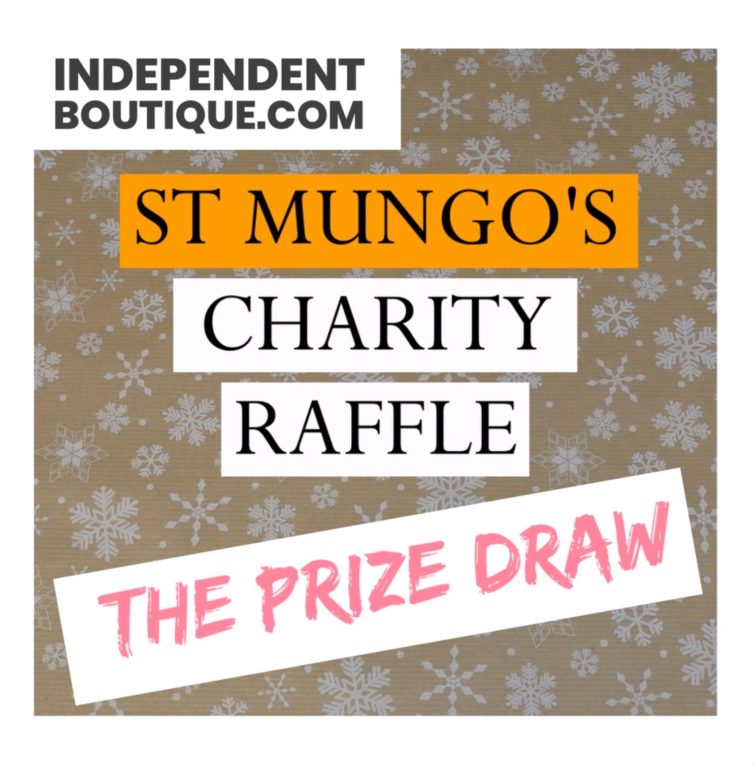Christmas Charity Raffle For St Mungos - The Results!