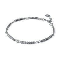 Silver Demeter Bar Link Bracelet — Cara Tonkin