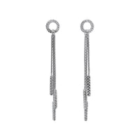 Silver Demeter Tassel Earrings — Cara Tonkin