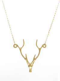 Deer Necklace - Gold Vermeil - IndependentBoutique.com