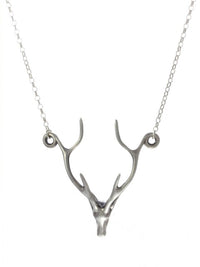 Deer Necklace - Silver - IndependentBoutique.com