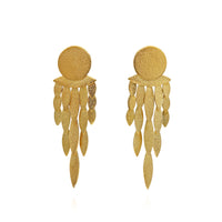 Gold Icarus Waterfall Earrings  — Cara Tonkin