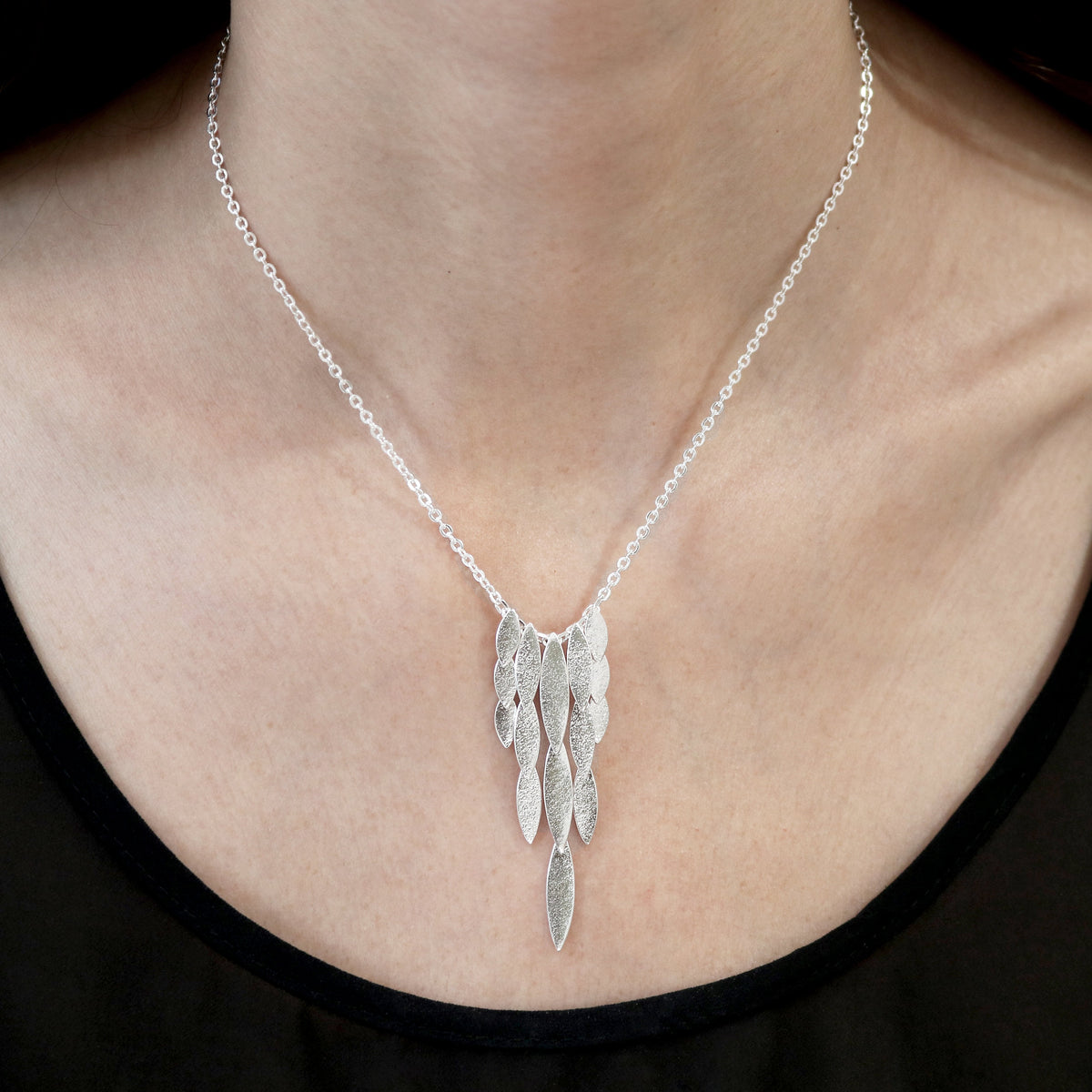 Silver Icarus Waterfall Necklace  — Cara Tonkin