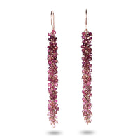 Pink Tourmaline Ombré Earrings - IndependentBoutique.com