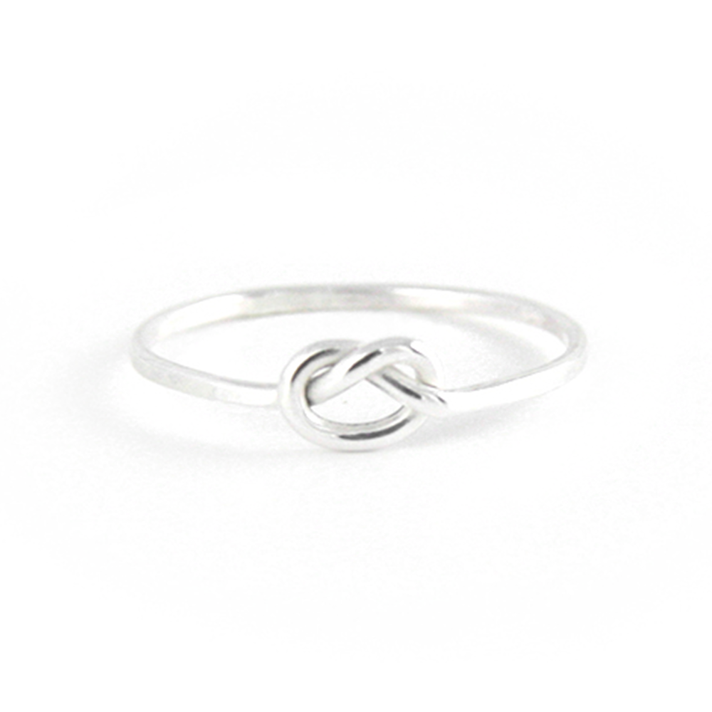 Forget Me Knot - Sterling Love Knot Stacking Ring - IndependentBoutique.com