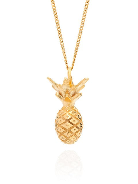 Miami Pineapple Necklace - Gold - IndependentBoutique.com
