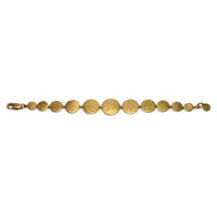 Gold Paillette Graduated Disc Bracelet — Cara Tonkin