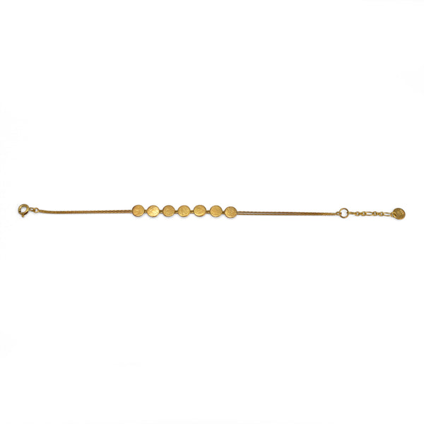 Gold Paillette Skinny Bracelet — Cara Tonkin