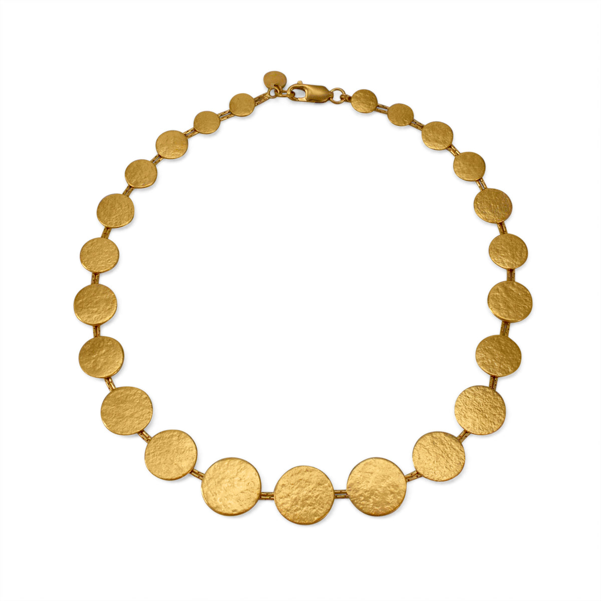Gold Paillette Graduated Disc Collar — Cara Tonkin