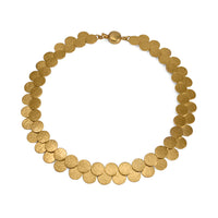 Gold Paillette Double Row Disc Collar — Cara Tonkin