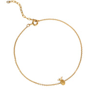 Pineapple Bracelet - Gold Vermeil - IndependentBoutique.com