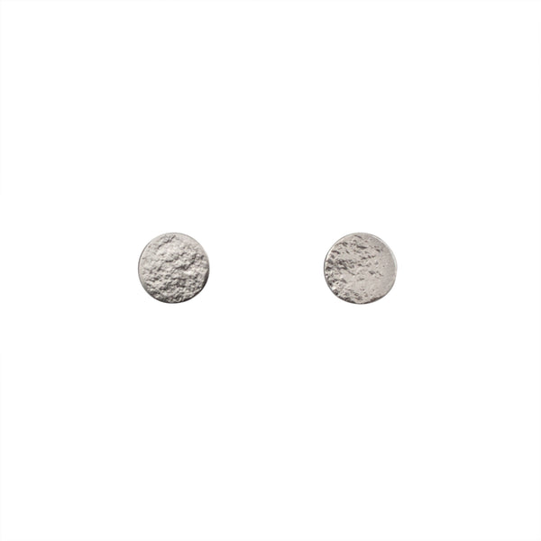 Silver Stud Earrings in Medium
