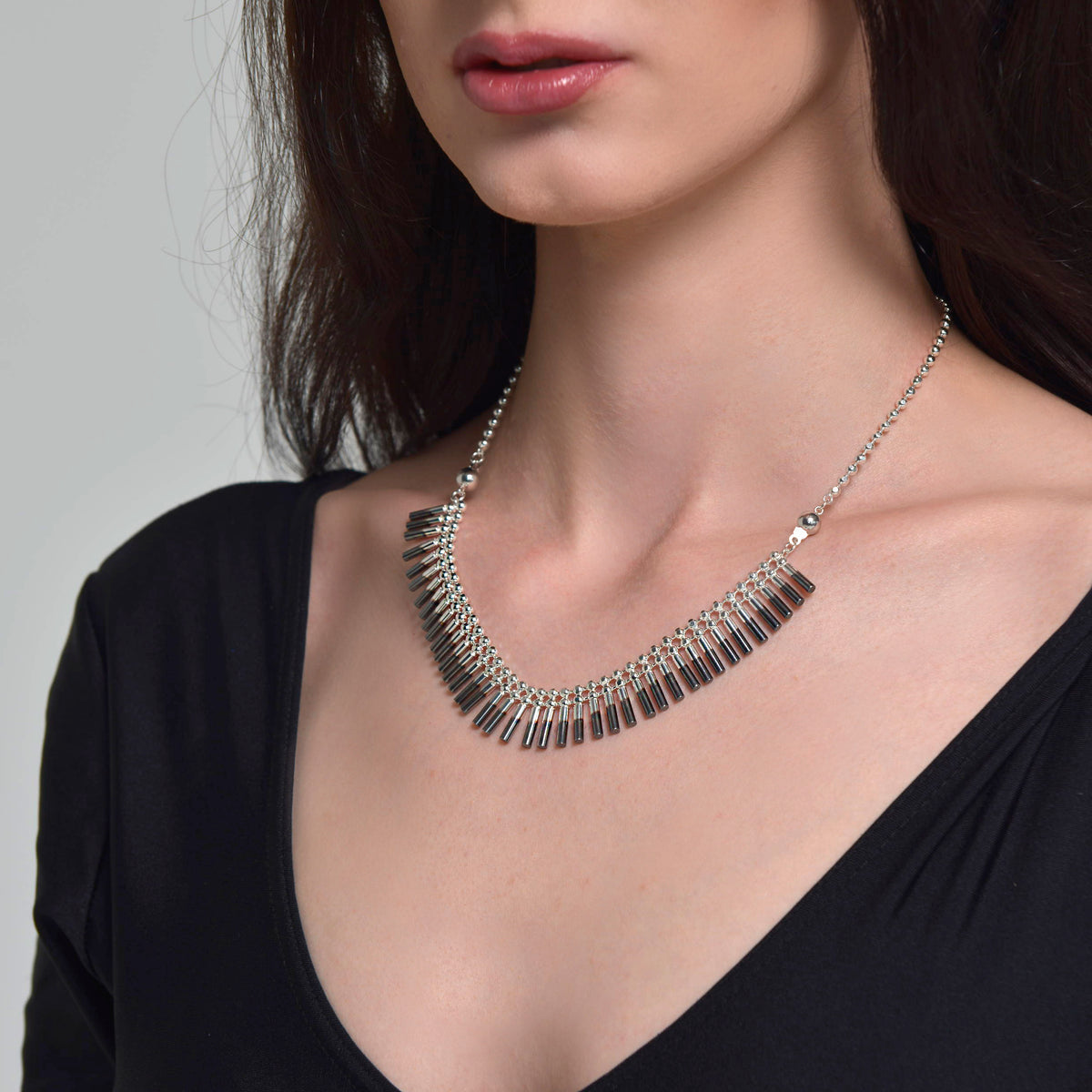 Silver Theda Cleo Interchangeable Bracelet/Necklace — Cara Tonkin