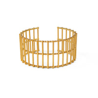 Gold Theda Stripe Cuff — Cara Tonkin