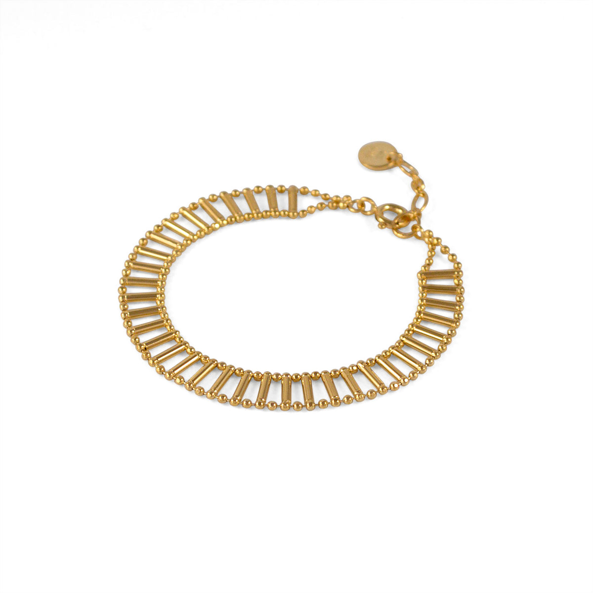 Gold Theda Pharon Skinny Bracelet  — Cara Tonkin