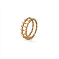 Gold Theda Skinny Stripe Ring — Cara Tonkin