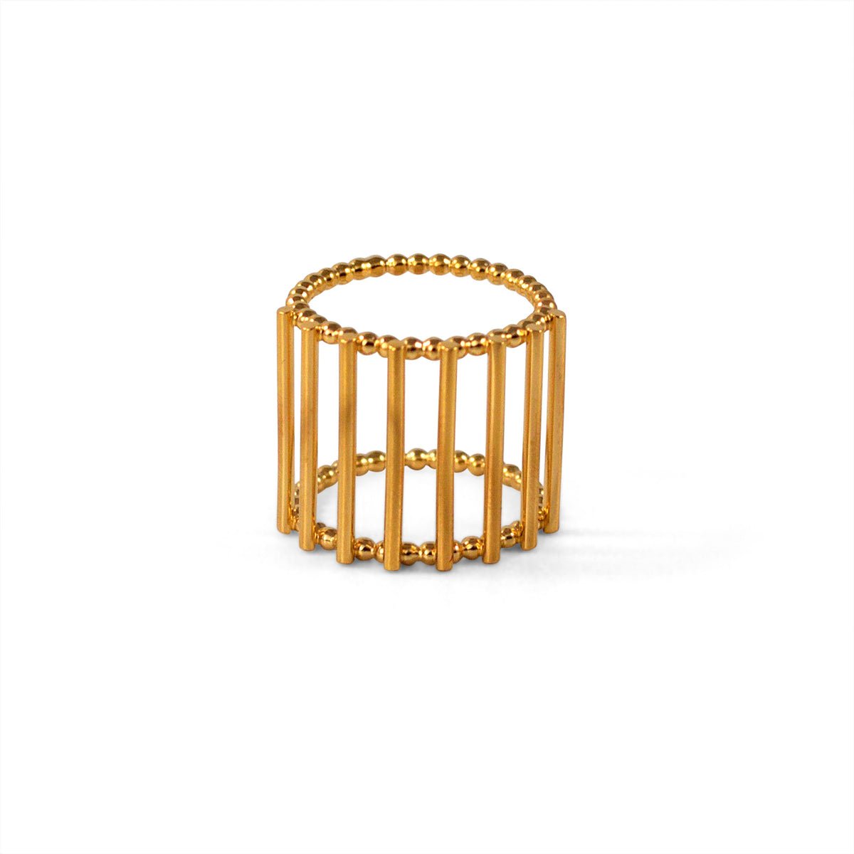 Gold Theda Wide Stripe Ring — Cara Tonkin