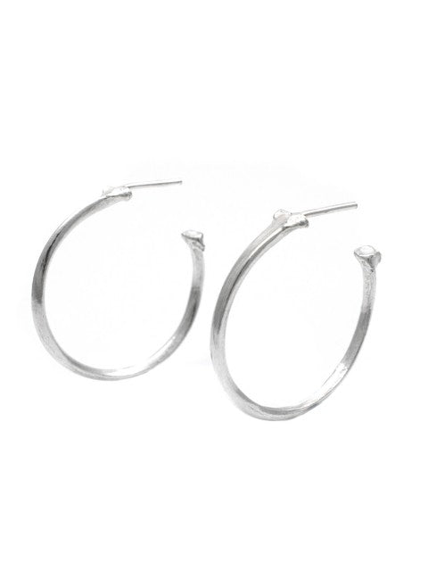 The Radius Hoop Earrings - Sterling Silver - IndependentBoutique.com