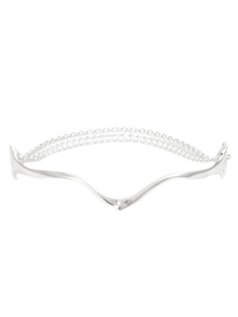 The Wishbone Drape Bracelet - Sterling Silver - IndependentBoutique.com