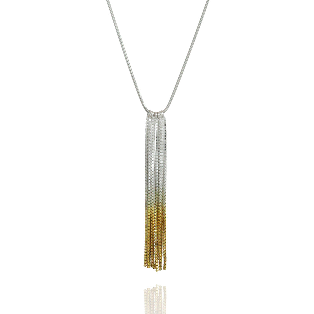 Silver Gold Vesper Light Necklace — Cara Tonkin