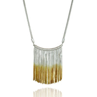 Silver Gold Vesper Bar Necklace — Cara Tonkin