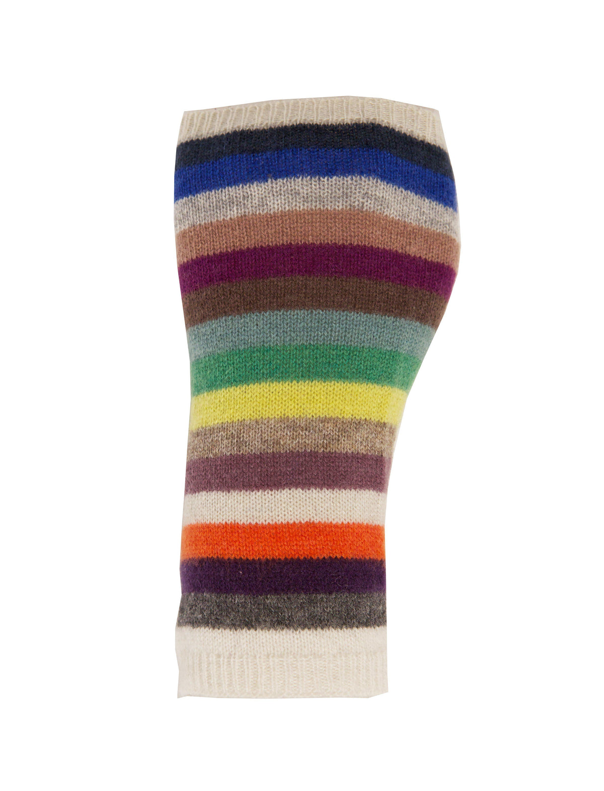 Multicolour Cashmere Stripy Handwarmer - IndependentBoutique.com