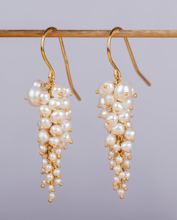 Pearl Wisteria Earrings - IndependentBoutique.com