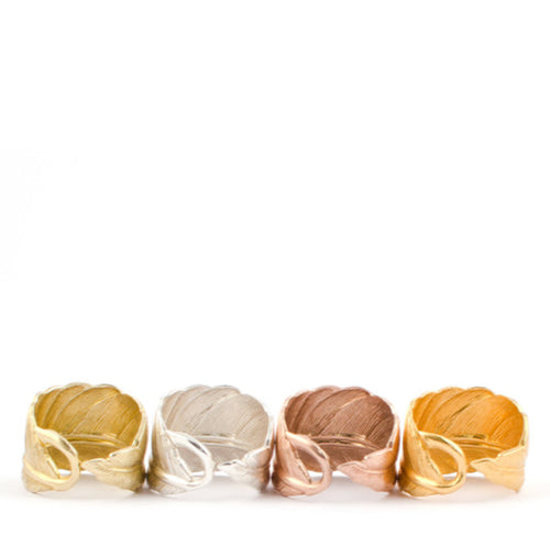 Rose Gold Feather Ring 9ct : Take Flight - IndependentBoutique.com