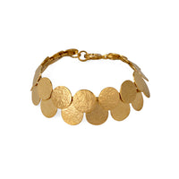 Gold Paillette Double Row Interchangeable Necklace & Bracelet - IndependentBoutique.com
