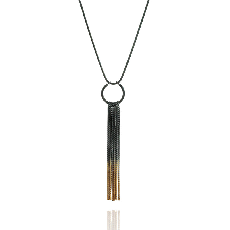 Gold Vesper Short Hoop Pendant - IndependentBoutique.com