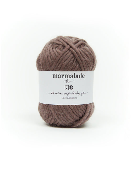 Fig brown merino super chunky yarn from marmalade