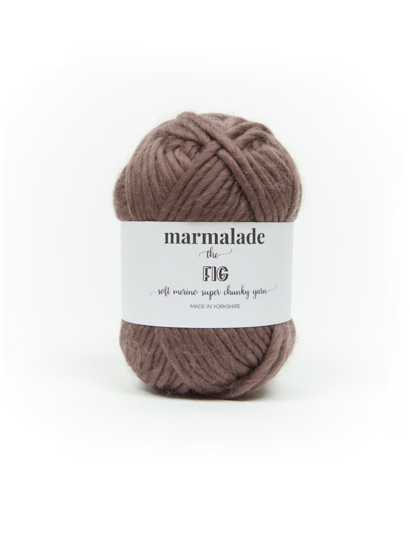 Fig brown merino super chunky yarn from marmalade