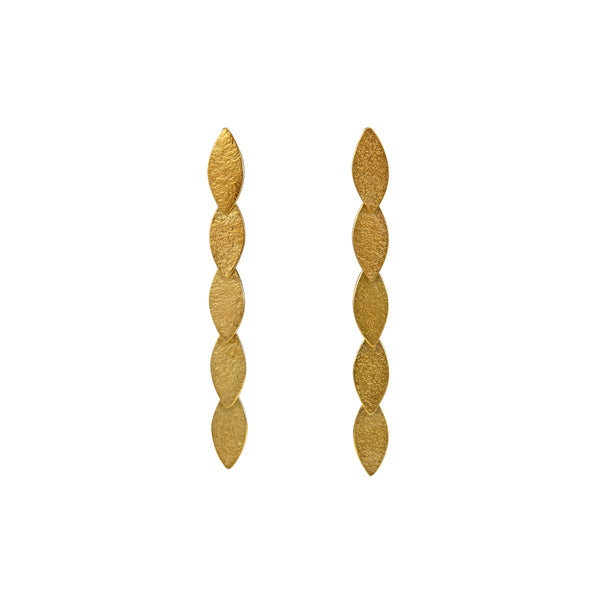 gold drop earrings by Cara Tonkin