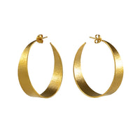 Large Gold Hoop Earrings by Cara Tonkin