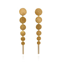 Gold Large Drop Earrings by Cara Tonkin