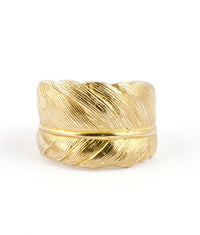 Gold Feather Ring 18ct : Take Flight - IndependentBoutique.com