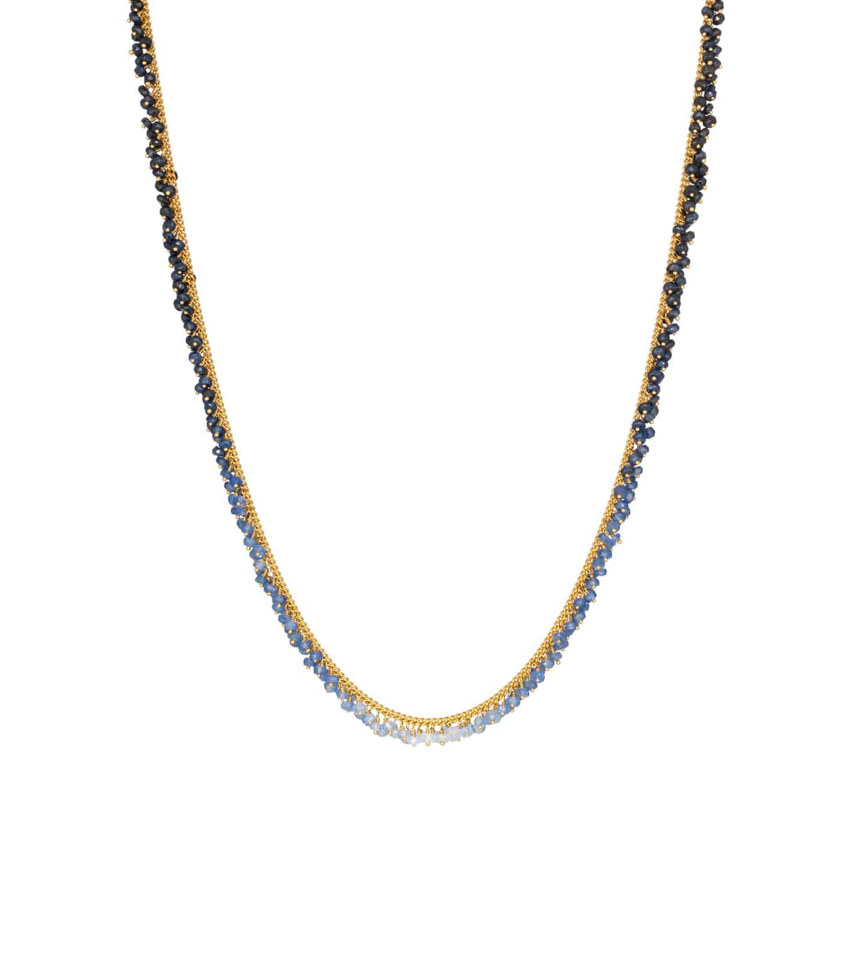 Kate Wood ‘Full Row’ Ombré Sapphire Necklace
