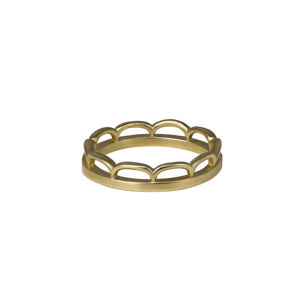 Gold Scallop Lace Ring — Cara Tonkin