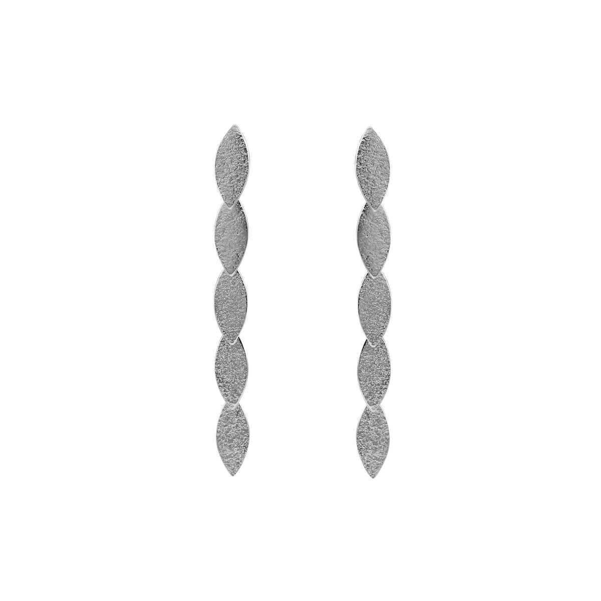 silver drop earrings by Cara Tonkin